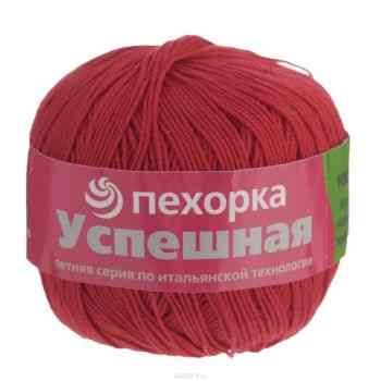 Пряжа для вязания Пехорка "Успешная", цвет: красный (06), 220 м, 50 г, 10 шт