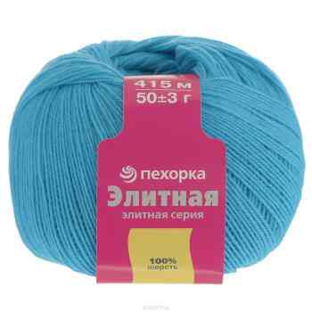 Пряжа для вязания Пехорка "Элитная", цвет: бирюза (583), 415 м, 50 г, 10 шт