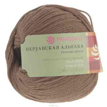 Пряжа для вязания Пехорка "Перуанская альпака", цвет: темно-бежевый (165), 150 м, 50 г, 10 шт