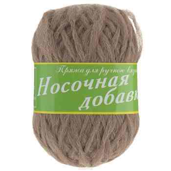 Пряжа для вязания Пехорка "Носочная добавка", цвет: темно-бежевый (152), 200 м, 50 г, 10 шт