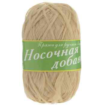 Пряжа для вязания Пехорка "Носочная добавка", цвет: натуральный (442), 200 м, 50 г, 10 шт