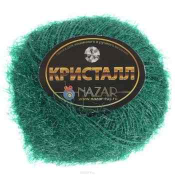 Пряжа для вязания Nazar "Кристалл", цвет: зеленый (137), 125 м, 50 г, 10 шт