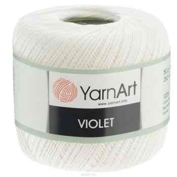Пряжа для вязания YarnArt "Violet", цвет: белый (003), 282 м, 50 г, 6 шт