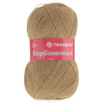 Пряжа для вязания Пехорка "Верблюжья", цвет: верблюжий (412), 600 м, 100 г, 10 шт