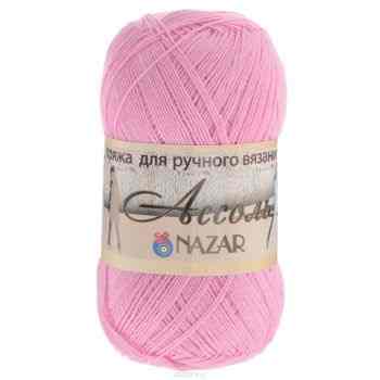 Пряжа для вязания Nazar "Ассоль", цвет: розовый (1047), 500 м, 50 г, 10 шт