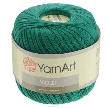 Пряжа для вязания YarnArt "Violet", цвет: зеленый (6334), 282 м, 50 г, 6 шт