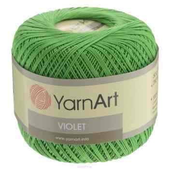 Пряжа для вязания YarnArt "Violet", цвет: салатовый (6332), 282 м, 50 г, 6 шт