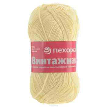 Пряжа для вязания Пехорка "Винтажная", цвет: одуванчик (391), 240 м, 100 г, 5 шт