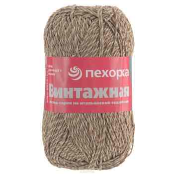 Пряжа для вязания Пехорка "Винтажная", цвет: бежевый, коричневый (248), 240 м, 100 г, 5 шт