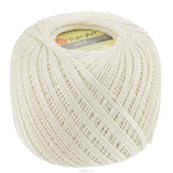 Пряжа для вязания YarnArt "Lily", цвет: молочный (6282), 225 м, 50 г, 8 шт