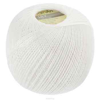 Пряжа для вязания YarnArt "Lily", цвет: белый (0000), 225 м, 50 г, 8 шт