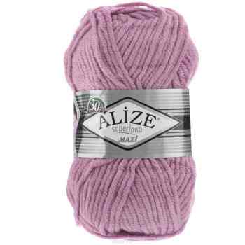 Пряжа для вязания Alize "Superlana Maxi", цвет: пыльная роза (278), 100 м, 100 г, 5 шт