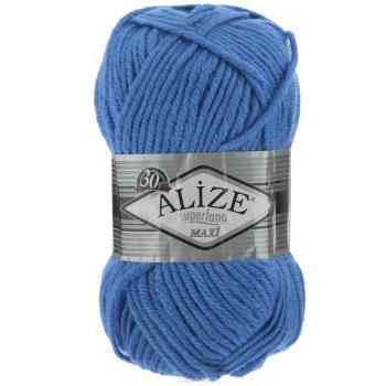 Пряжа для вязания Alize "Superlana Maxi", цвет: голубой (237), 100 м, 100 г, 5 шт