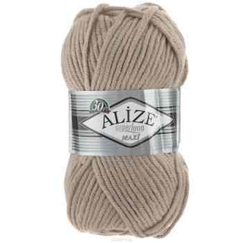 Пряжа для вязания Alize "Superlana Maxi", цвет: песочный (05), 100 м, 100 г, 5 шт