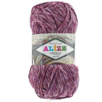 Пряжа для вязания Alize "Superlana Maxi Mosaic", цвет: розовый, бордовый (50722), 100 г, 100 м, 5 шт