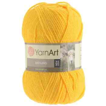 Пряжа для вязания YarnArt "Shetland", цвет: желтый (506), 220 м, 100 г, 5 шт