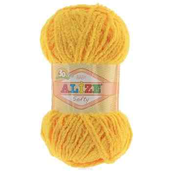 Пряжа для вязания Alize "Softy", цвет: желтый (216), 115 м, 50 г, 5 шт