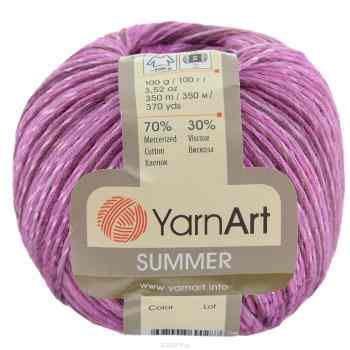 Пряжа для вязания YarnArt "Summer", цвет: фуксия, бордовый, розовый (130), 350 м, 100 г, 4 шт