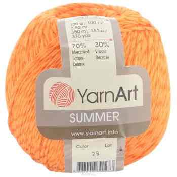 Пряжа для вязания YarnArt "Summer", цвет: рыжий (29), 350 м, 100 г, 4 шт