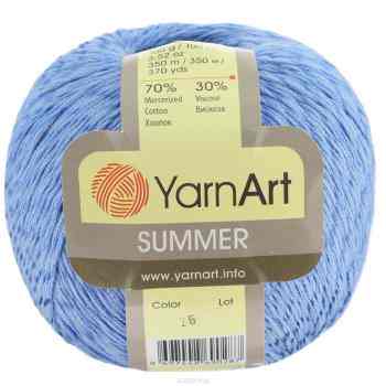 Пряжа для вязания YarnArt "Summer", цвет: синий (26), 350 м, 100 г, 4 шт