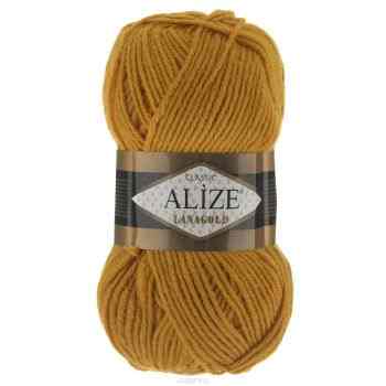 Пряжа для вязания Alize "Lanagold", цвет: горчичный (645), 240 м, 100 г, 5 шт