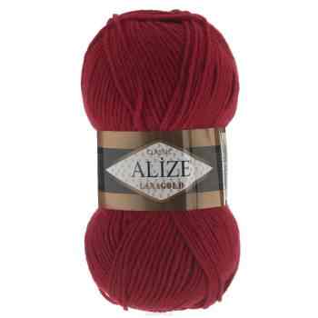 Пряжа для вязания Alize "Lanagold", цвет: красный (56), 240 м, 100 г, 5 шт