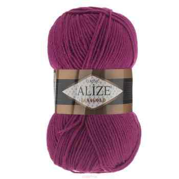 Пряжа для вязания Alize "Lanagold", цвет: рубин (649), 240 м, 100 г, 5 шт