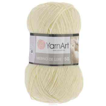 Пряжа для вязания YarnArt "Merino de Lux", цвет: молочный (7003), 280 м, 100 г, 5 шт