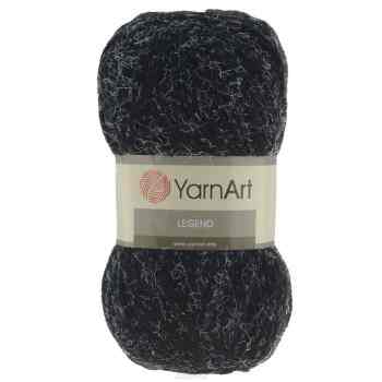 Пряжа для вязания YarnArt "Legend", цвет: черный, белый (9006), 300 м, 100 г, 5 шт