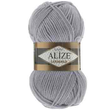 Пряжа для вязания Alize "Lanagold", цвет: серо-сиреневый (200), 240 м, 100 г, 5 шт