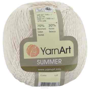 Пряжа для вязания YarnArt "Summer", цвет: молочный (06), 350 м, 100 г, 4 шт