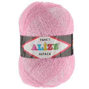 Пряжа для вязания Alize "Rainbow Alpaca Fancy", цвет: розовый, белый (1317), 875 м, 350 г