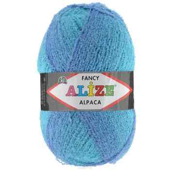 Пряжа для вязания Alize "Rainbow Alpaca Fancy", цвет: голубой, светло-сиреневый (1313), 875 м, 350 г