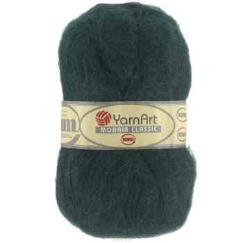 Пряжа для вязания YarnArt "Mohair Classic", цвет: темно-зеленый (108), 220 м, 100 г, 5 шт