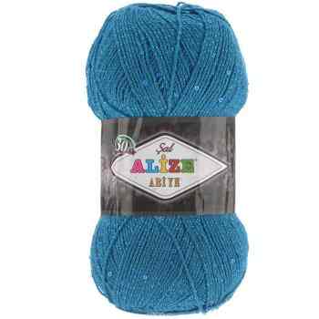 Пряжа для вязания Alize "Sal Abiye", цвет: темно-бирюзовый (425), 410 м, 100 г, 5 шт