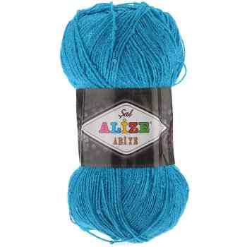 Пряжа для вязания Alize "Sal Abiye", цвет: светло-бирюзовый (16), 410 м, 100 г, 5 шт