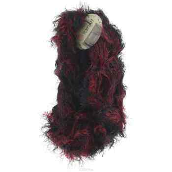 Пряжа для вязания YarnArt "Rabbit", цвет: черный, красный (557), 90 м, 100 г, 4 шт