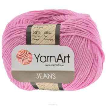 Пряжа для вязания YarnArt "Jeans", цвет: ярко-розовый (42), 160 м, 50 г, 10 шт