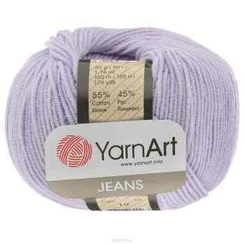 Пряжа для вязания YarnArt "Jeans", цвет: сиреневый (19), 160 м, 50 г, 10 шт