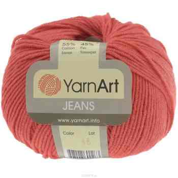 Пряжа для вязания YarnArt "Jeans", цвет: красный (56), 160 м, 50 г, 10 шт