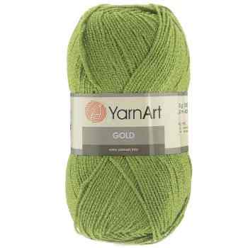 Пряжа для вязания YarnArt "Gold", цвет: салатовый (9035), 400 м, 100 г, 5 шт