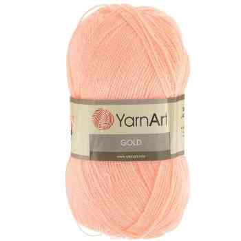 Пряжа для вязания YarnArt "Gold", цвет: светло-персиковый (9353), 400 м, 100 г, 5 шт
