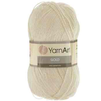 Пряжа для вязания YarnArt "Gold", цвет: шампань (9383), 400 м, 100 г, 5 шт