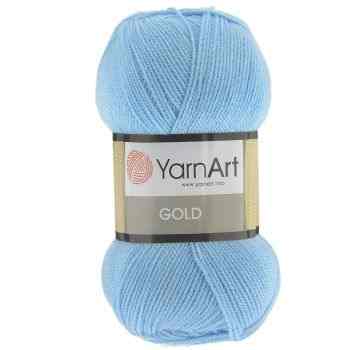 Пряжа для вязания YarnArt "Gold", цвет: голубое небо (9355), 400 м, 100 г, 5 шт