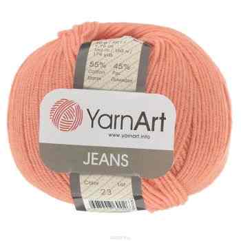 Пряжа для вязания YarnArt "Jeans", цвет: персик (23), 160 м, 50 г, 10 шт