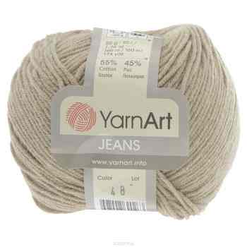 Пряжа для вязания YarnArt "Jeans", цвет: светло-серый (48), 160 м, 50 г, 10 шт
