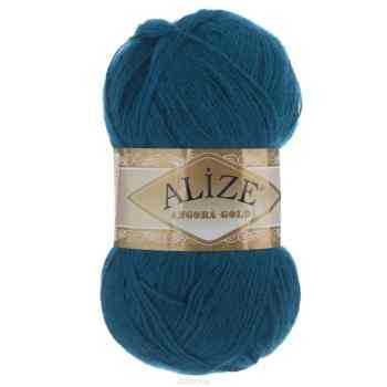 Пряжа для вязания Alize "Angora Gold", цвет: темно-бирюзовый (17), 550 м, 100 г, 5 шт