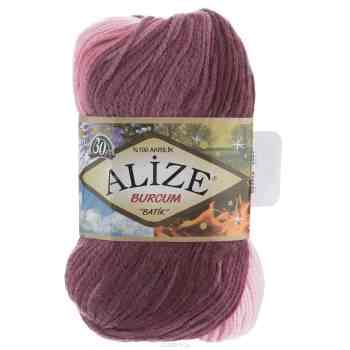 Пряжа для вязания Alize "Burсum Batik", цвет: розовый, светло-розовый, бордовый (1895), 210 м, 100 г, 5 шт