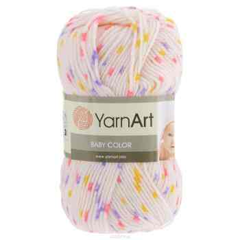 Пряжа для вязания YarnArt "Baby Сolor", цвет: молочный, розовый, сиреневый (5127), 150 м, 50 г, 5 шт