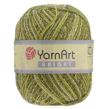 Пряжа для вязания YarnArt "Bright", цвет: зеленый, темно-зеленый (208), 340 м, 90 г, 6 шт